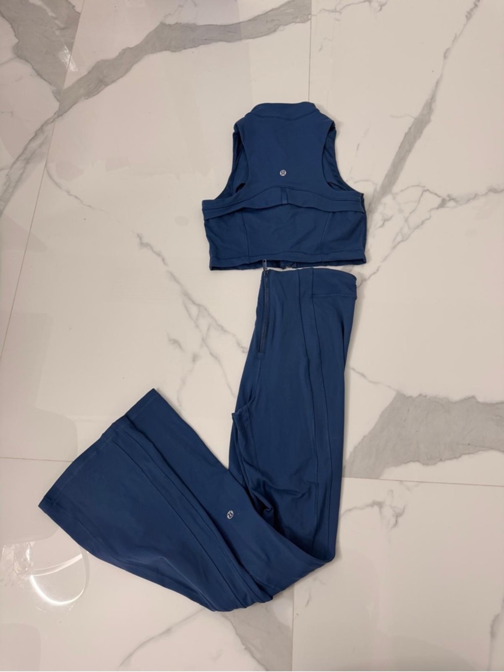 lululemon athletica Navy Blue Wide-Leg Jumpsuit Set